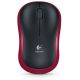 Logitech Maus M185, kabellos, Rot, USB