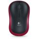 Logitech Maus M185, kabellos, Rot, USB